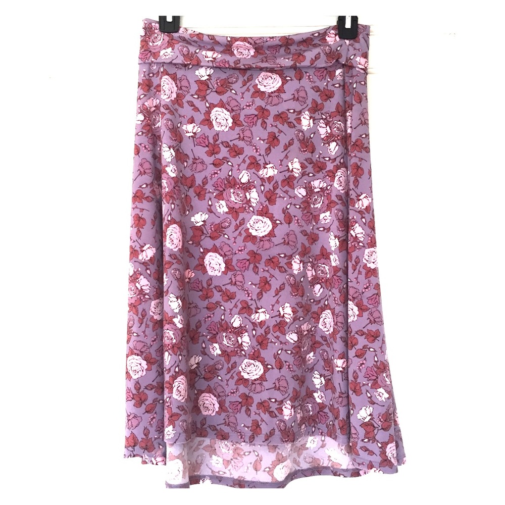 Lularoe midi skirt in soft floral
